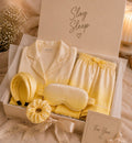 Sunshine Yellow Luxe Satin Gift Box Set