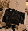 Midnight Black Luxe Satin Gift Box Set